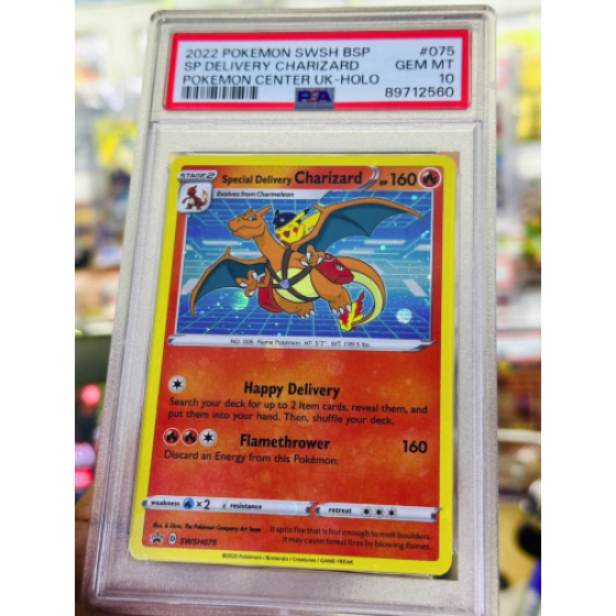 Special Delivery Charizard ( Holo Bleed ) Pokemon Center UK Promo English